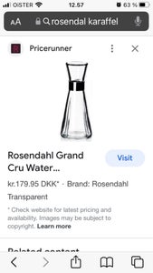 Glas Karaffel Rosendahl Grand