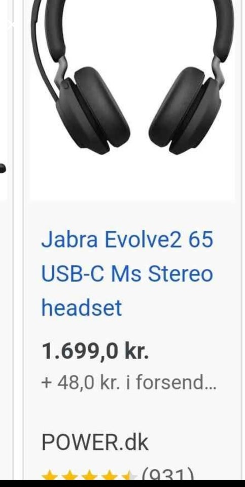 headset hovedtelefoner, Jabra,