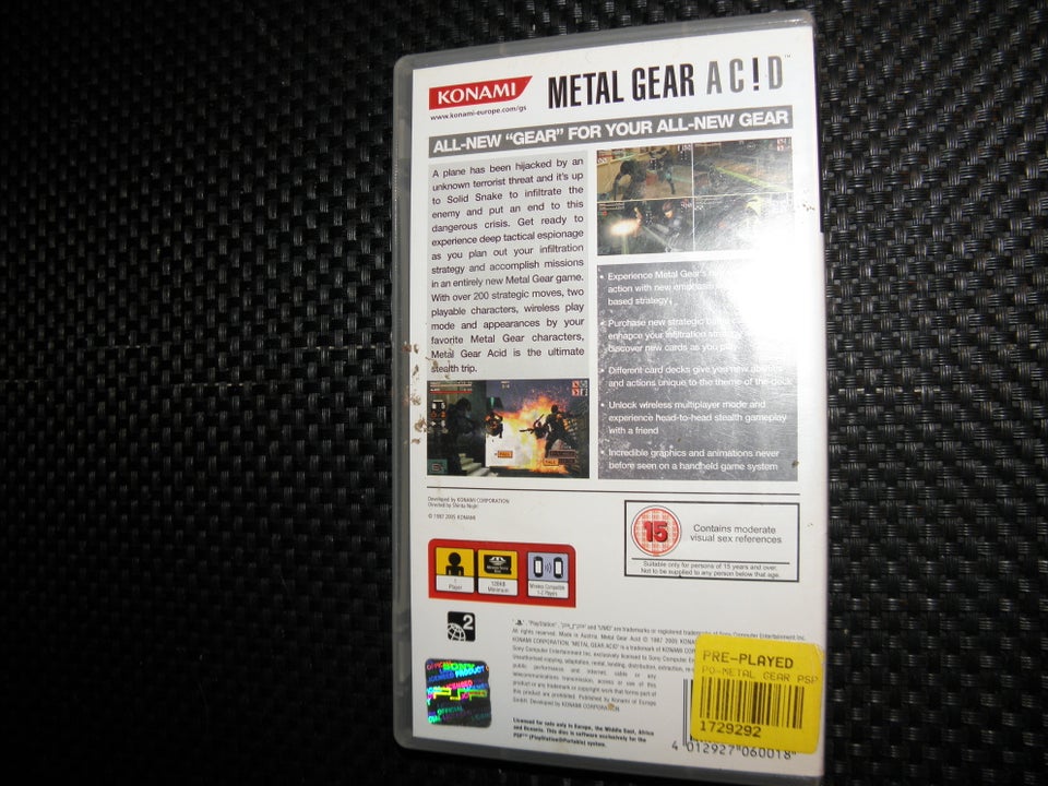 Metal gear acid PSP action