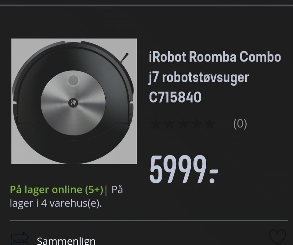 Robotstøvsuger, iRobot J7