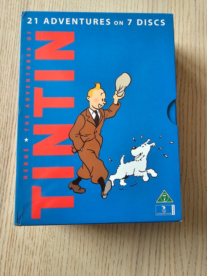 TinTin dvd boks, DVD, tegnefilm