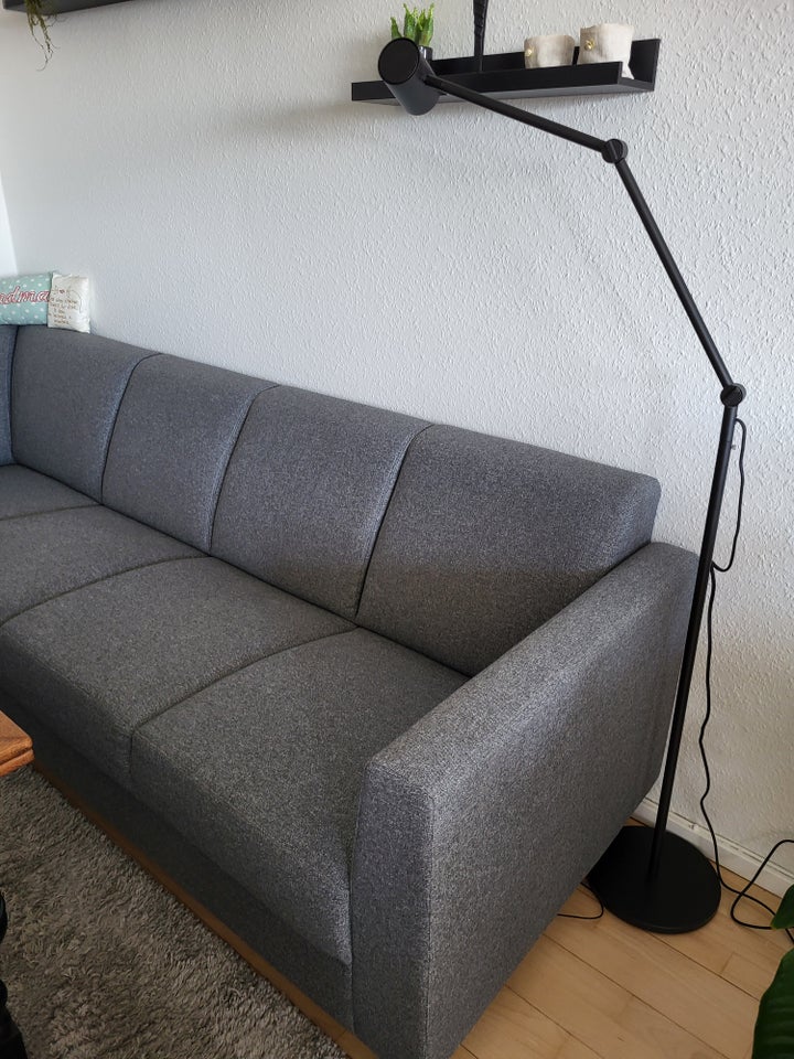 Hjørnesofa, stof, 6 pers.