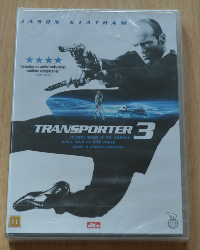 Transporter 3 Ny uåbnet, DVD,