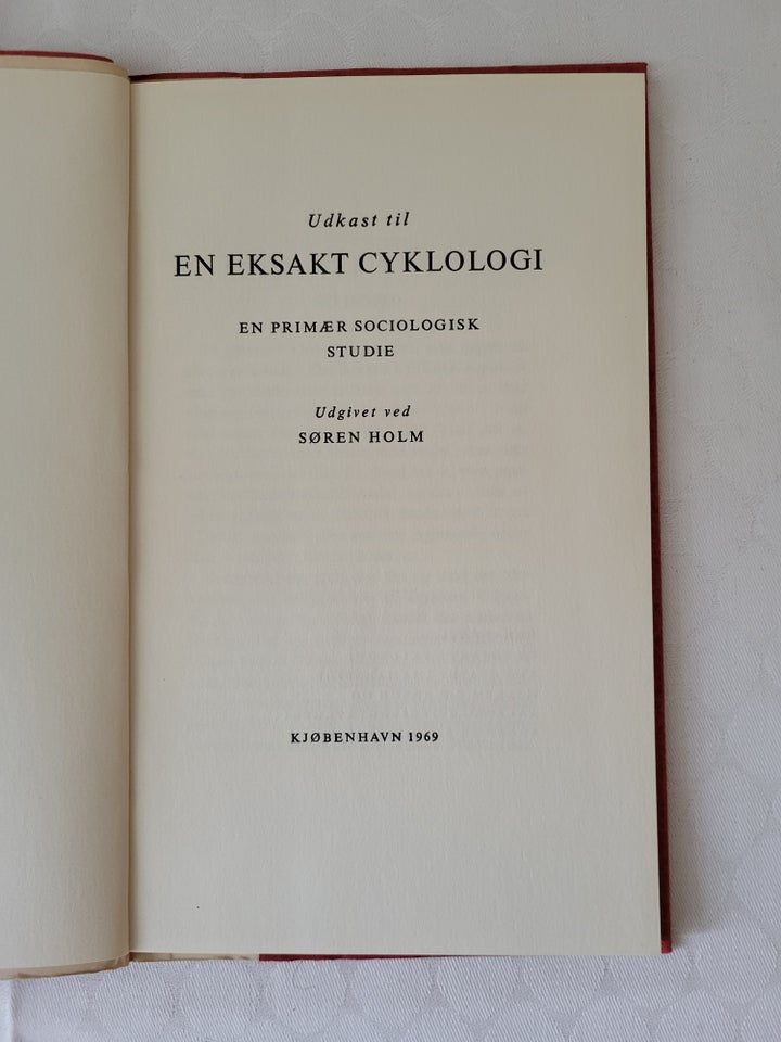 Udkast til En eksakt cyklologi,