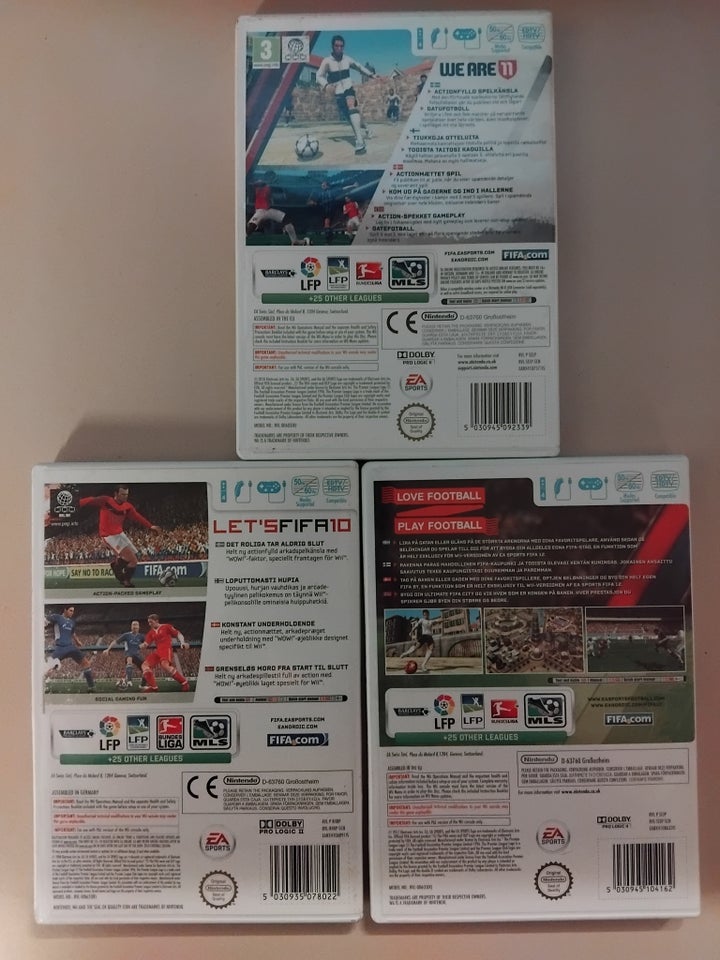 Fifa 10 + Fifa 11 + Fifa 12, Nintendo