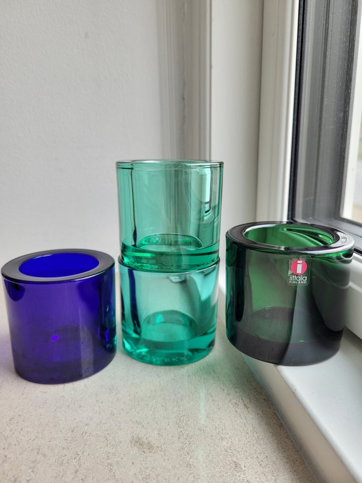 Glas Lysestage Fyrfad Iittala