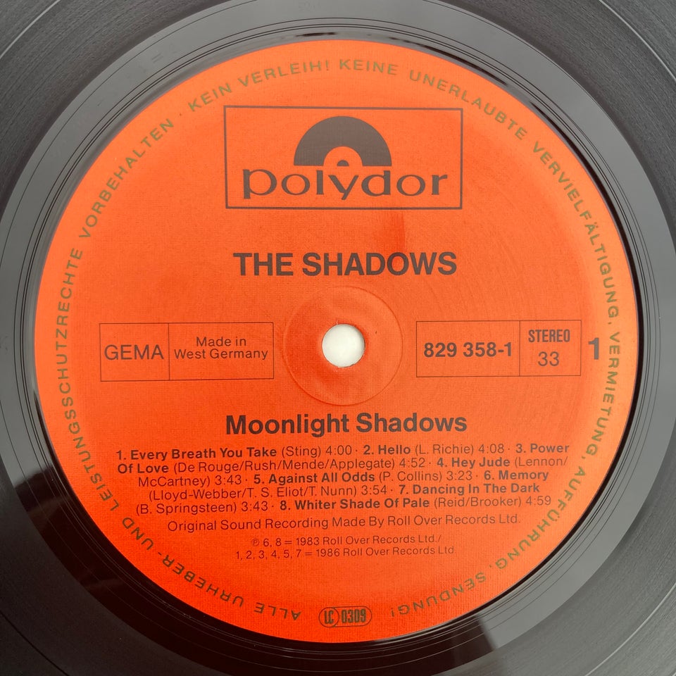 LP, The Shadows, Moonlight Shadows