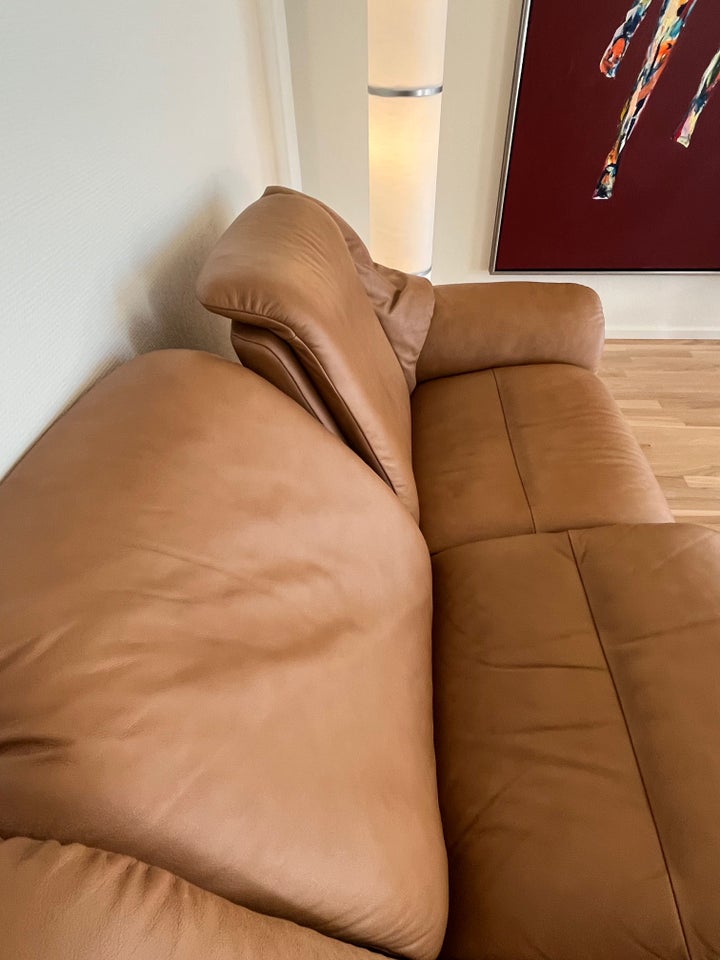 Sofa, læder, 3 pers.