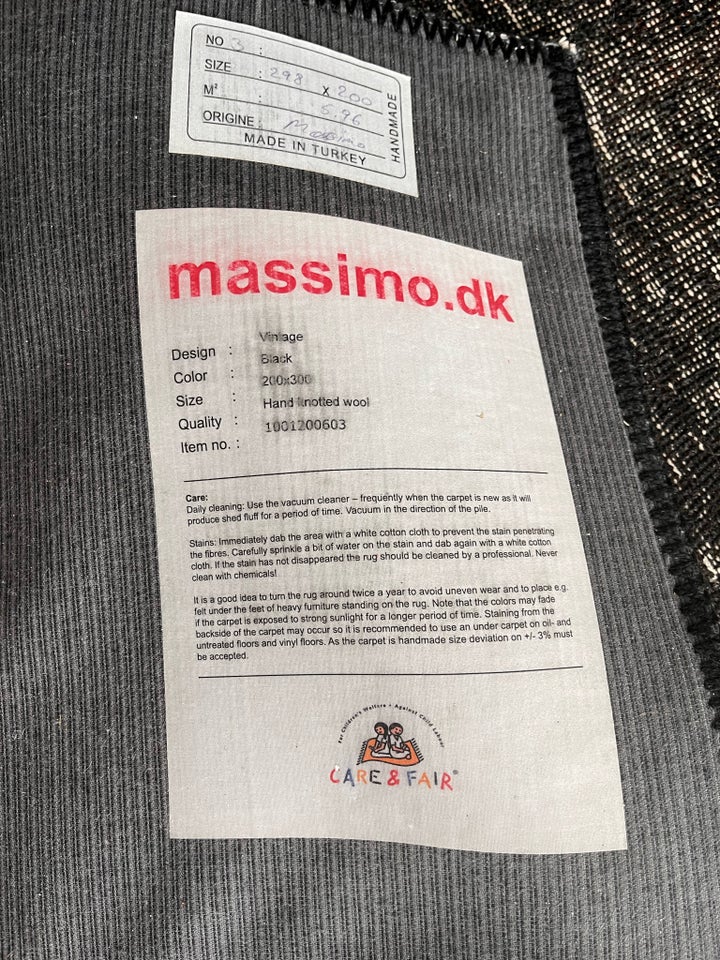 Massimo Vintage Tæppe, Massimo