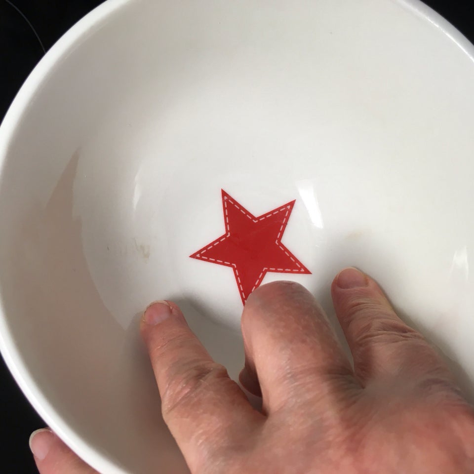 Porcelæn Red star soup greengate