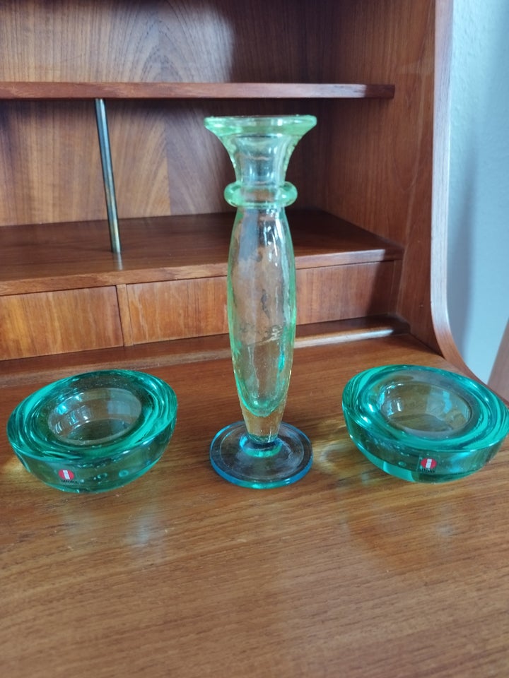 Glas Lysestager Vintage