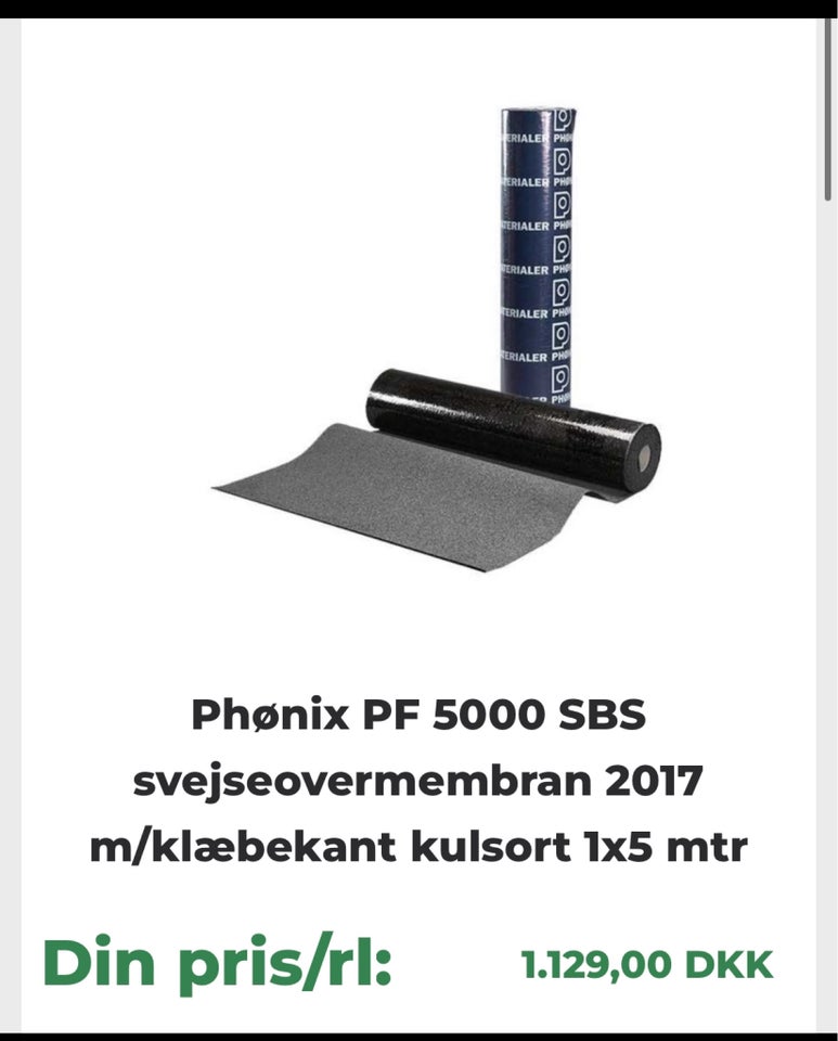 Luksus tagpap phønix