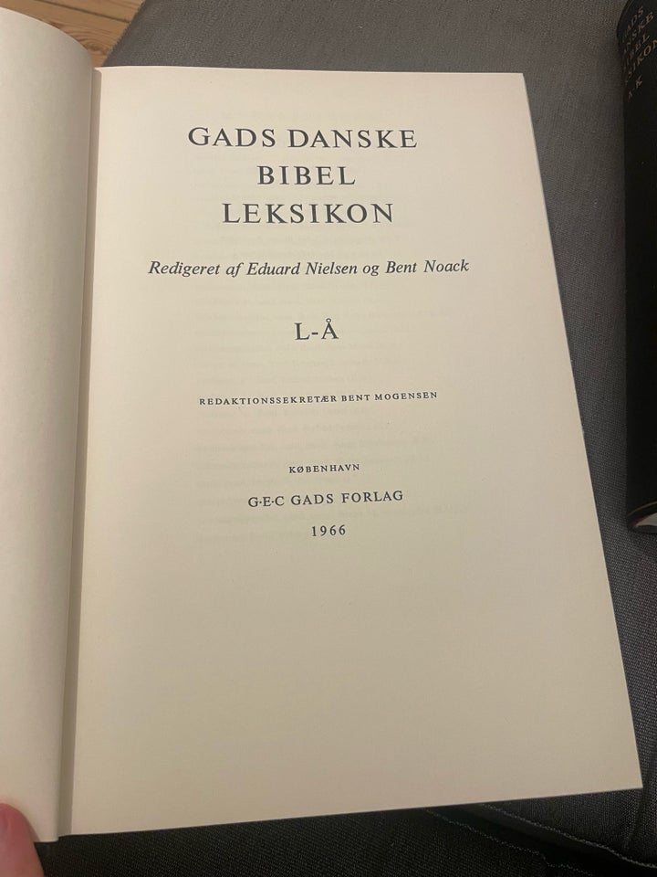 Gads Danske Bibel Leksikon, emne: