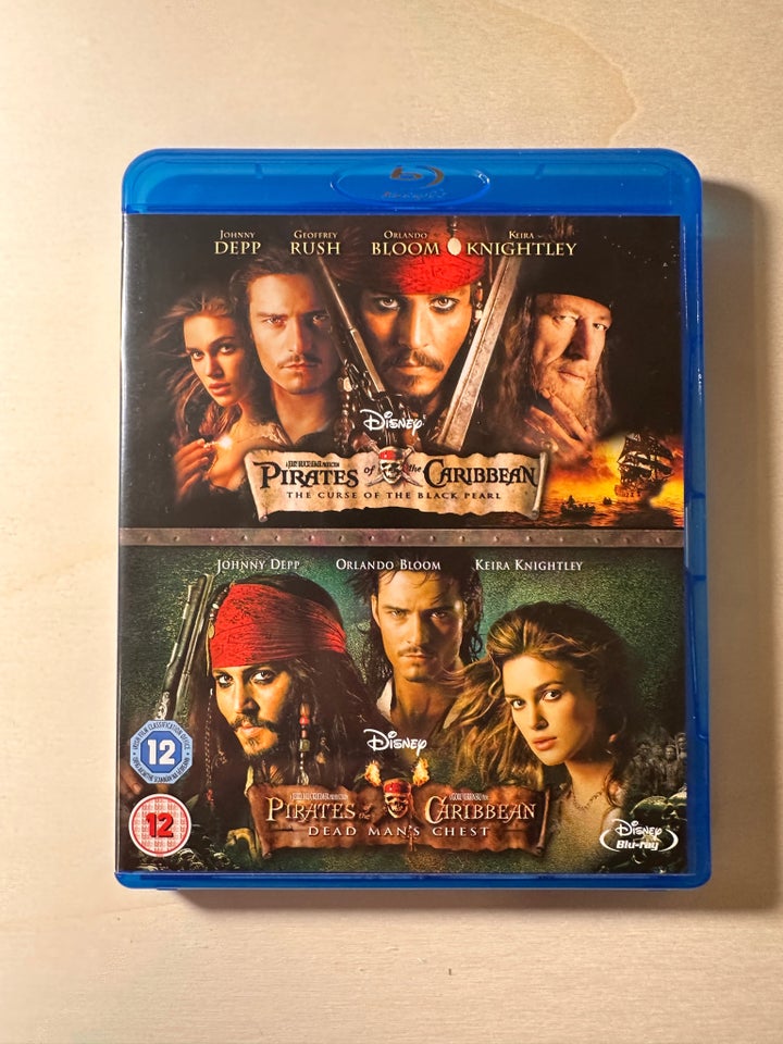 Pirates of Caribbean 1  2, Blu-ray,