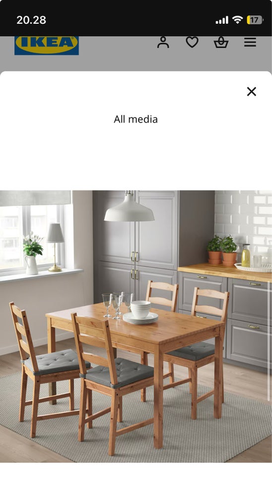 Spisebord, Ikea / JOKKMOKK, b: 74 l: