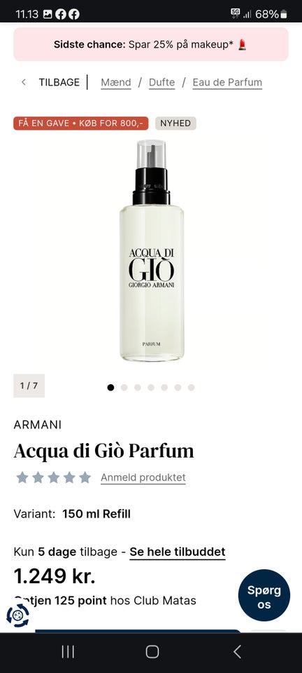 Herreparfume Parfum  Armani