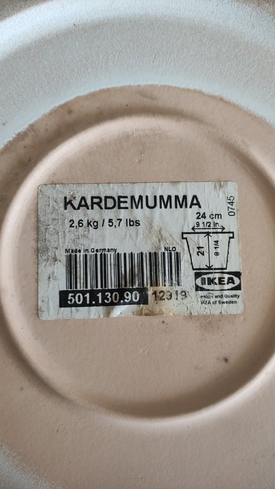 Potteskjuler Ikea Kardemumma