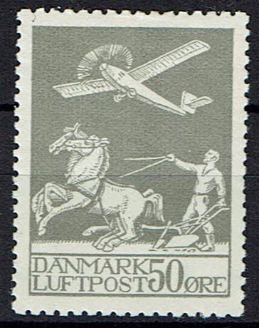 Danmark ustemplet bogtryk