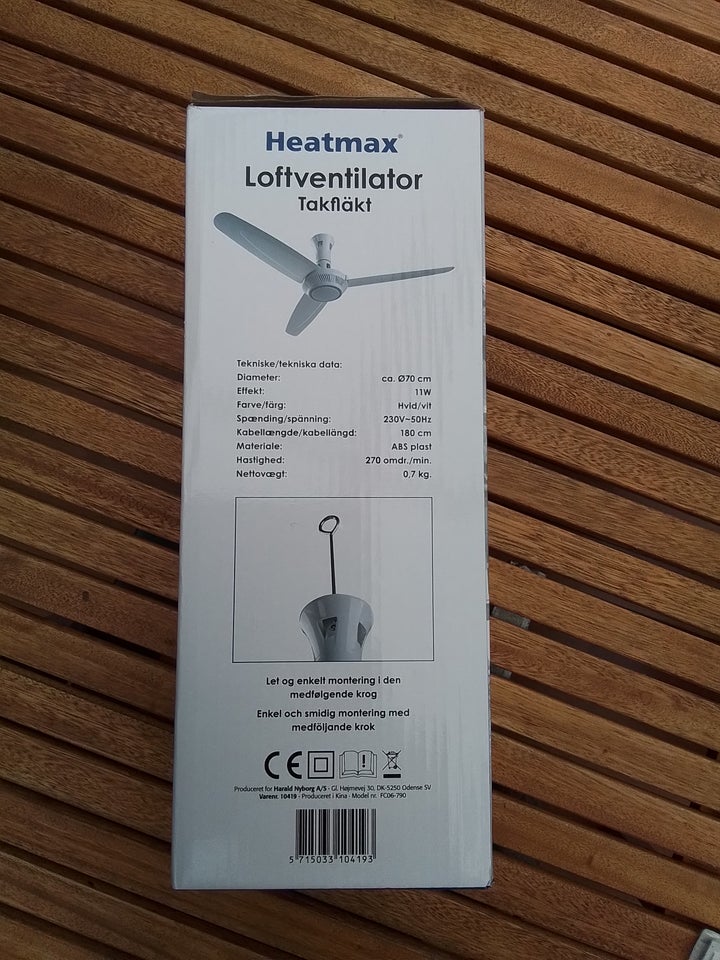 Loftsventilator Heatmax