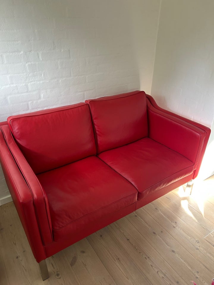 Sofa, læder, 2 pers.