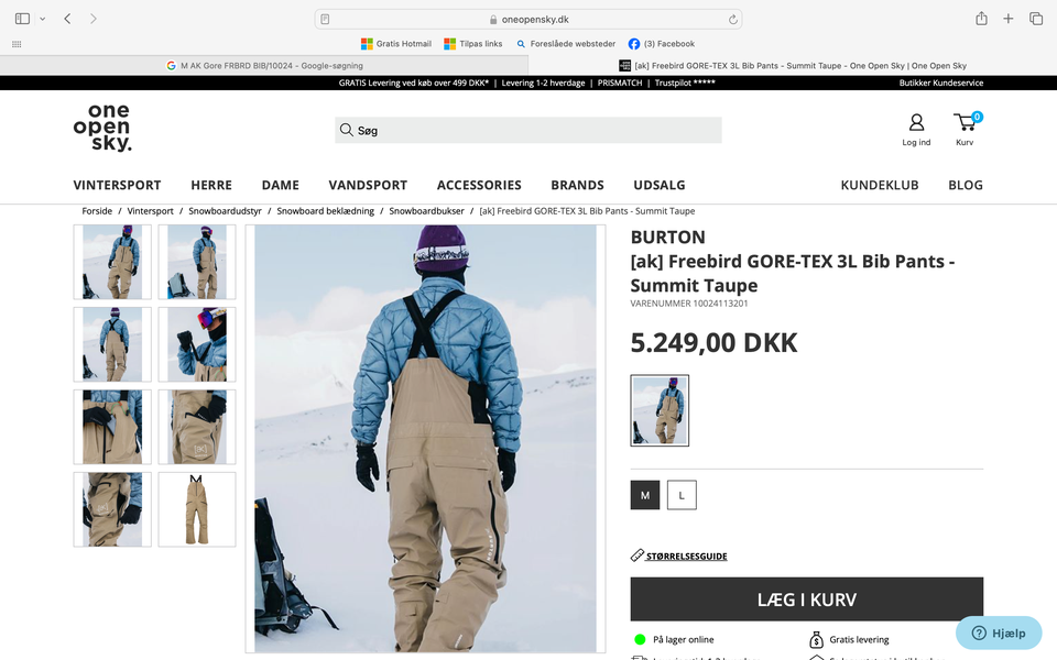 Skibukser, Burton AK Goretex BIB,