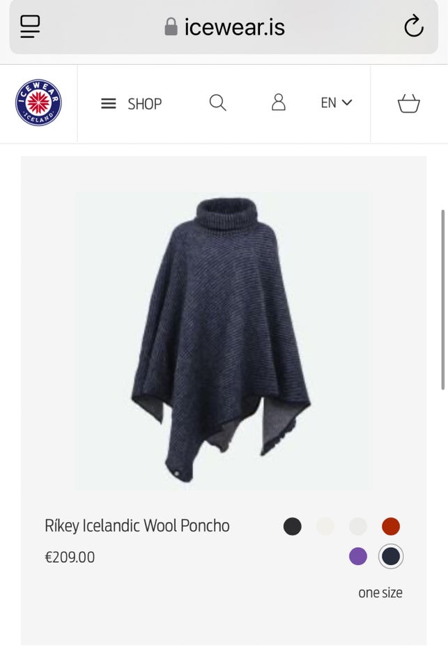 Poncho, str. One size, Icewear