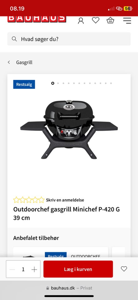 Gasgrill Outdoorchef bordgrill