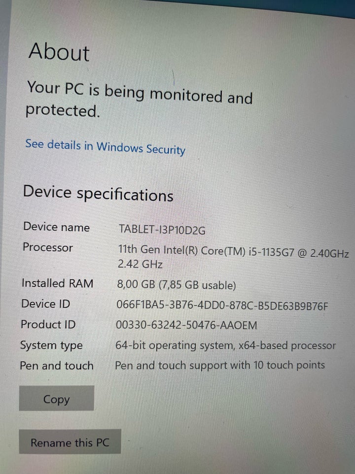 Microsoft Surface Pro 240 GHz 8