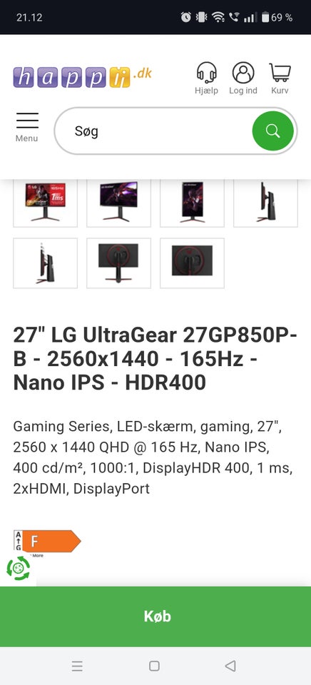 Lg, Ultragear, 27 tommer