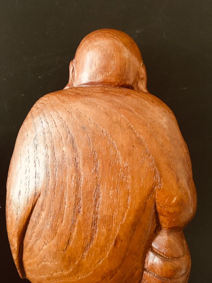 Leende munk (leende Buddha) i træ,