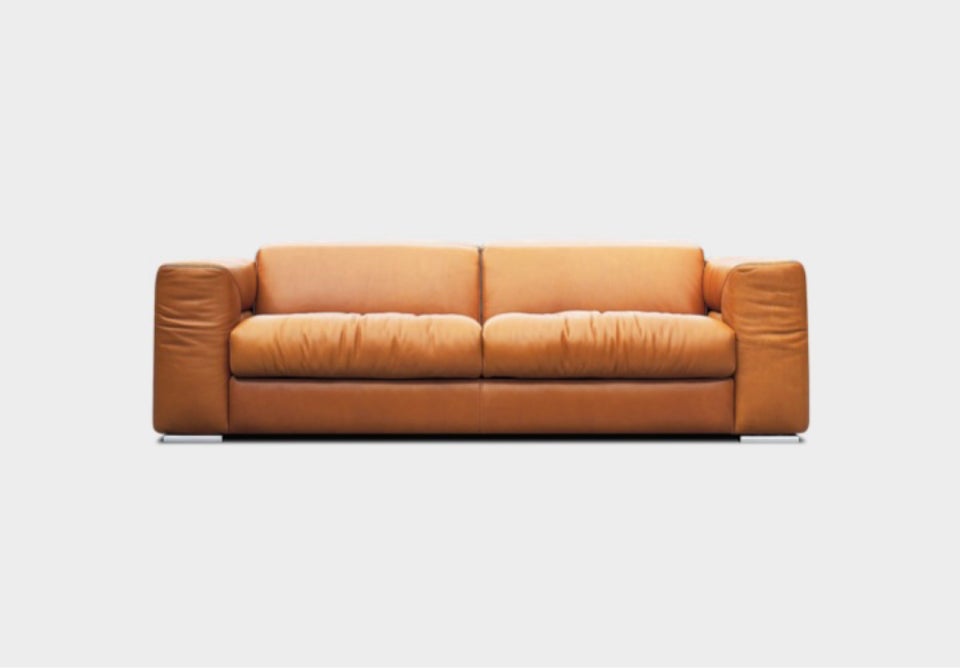 Sofa, læder, 3 pers.