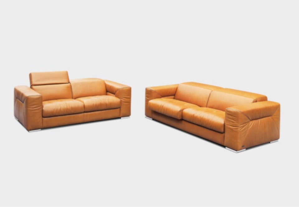 Sofa, læder, 3 pers.