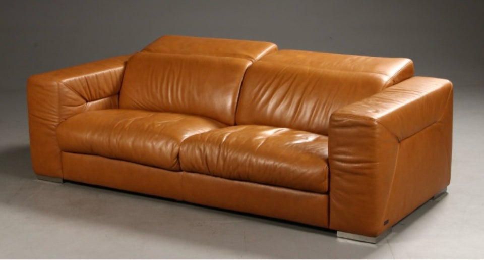 Sofa, læder, 3 pers.