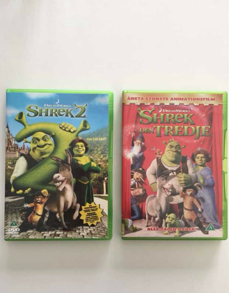 Shrek 2 og Shrek den tredje, DVD,