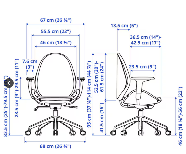 Kontorstol IKEA HATTEFJÄLL