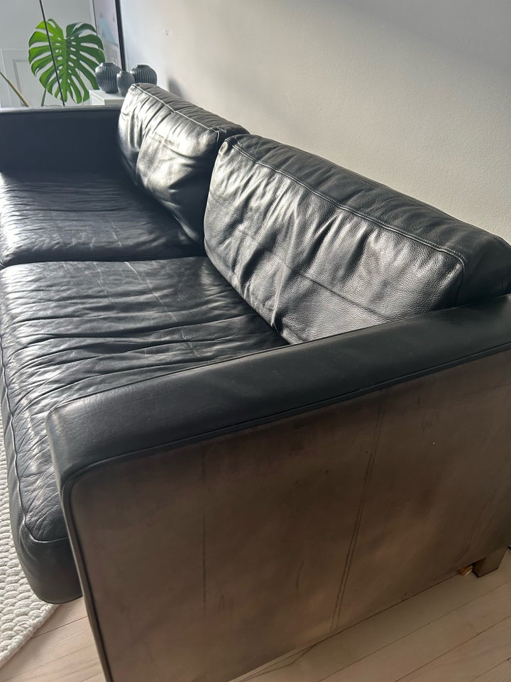 Sofa, læder, 2 pers.