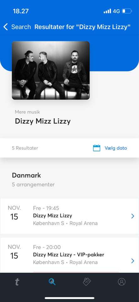 Dizzy mizz lizzy: Koncert, rock