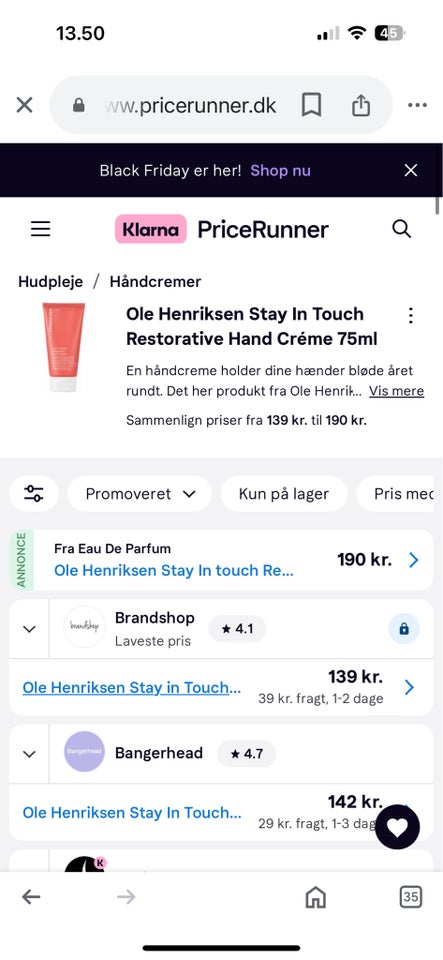 Hudpleje, Håndcreme, Ole