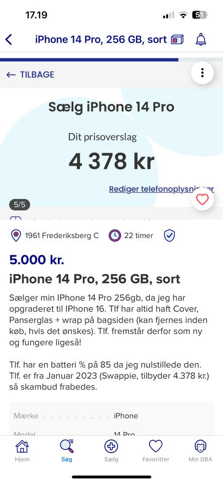 iPhone 12, 128 GB, hvid