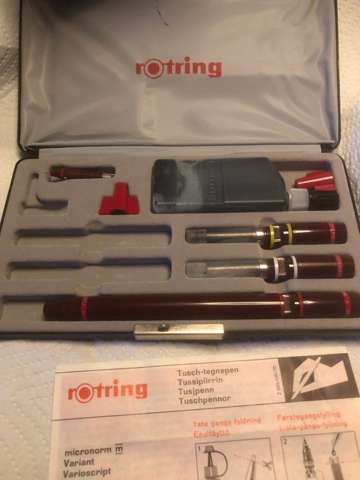 Fyldepen, Tegne pen rotring