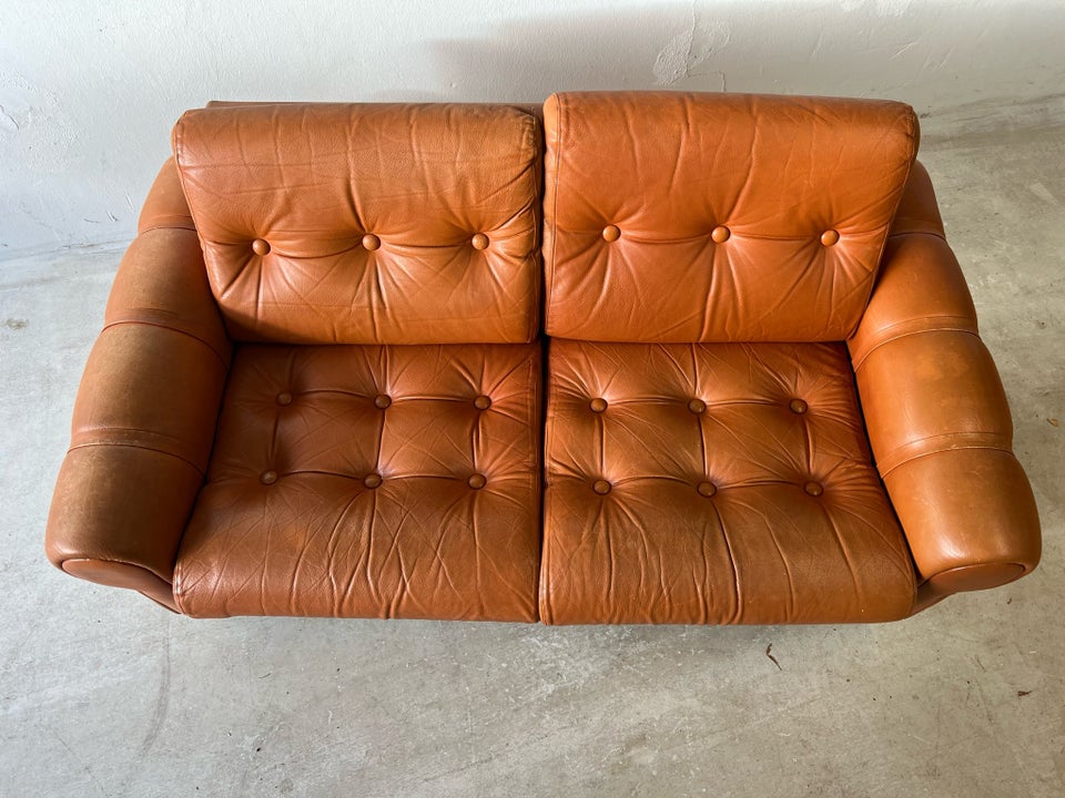 Sofa, læder, 2 pers.