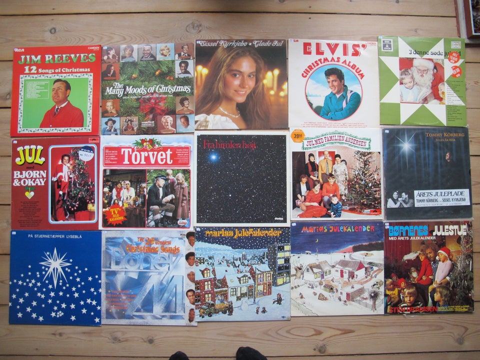 LP, diverse juleplader , FRA