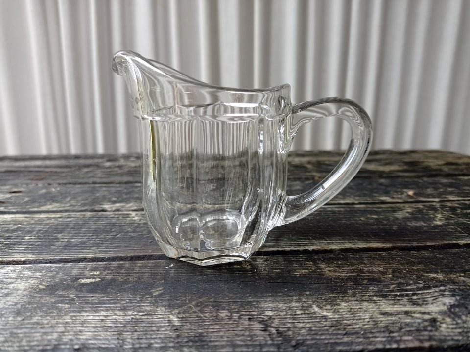 Glas, Fin lille glas flødekande 9 cm