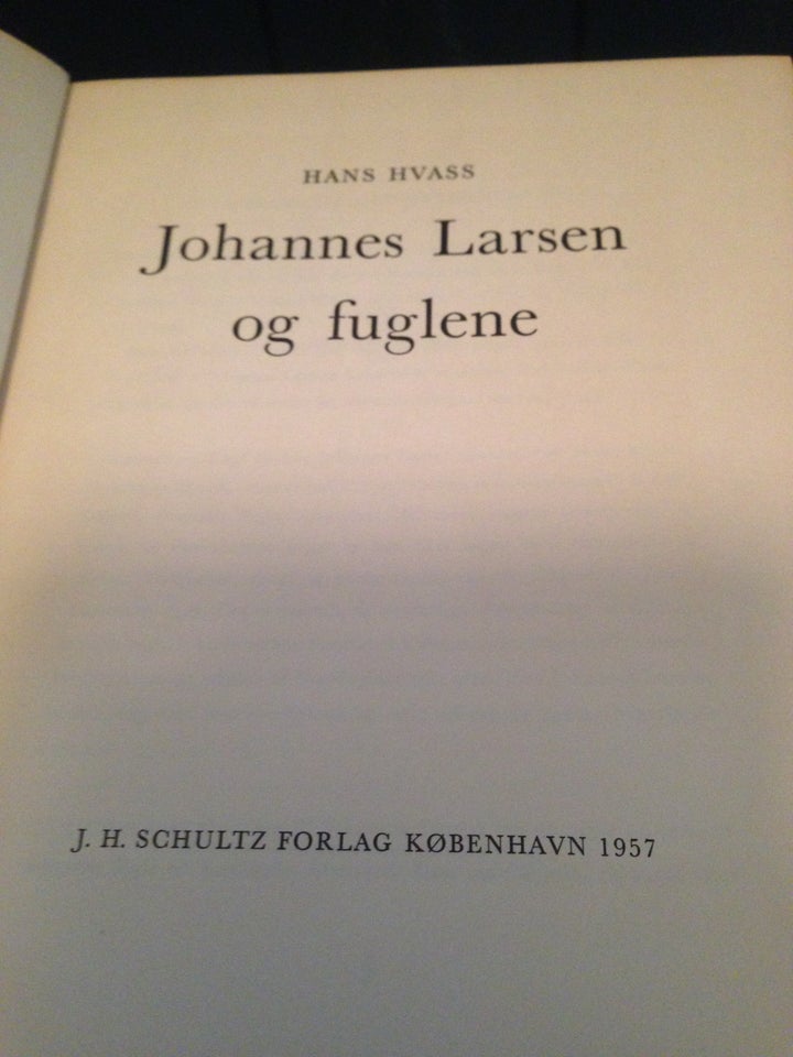 Johannes Larsen og fuglene, Hans