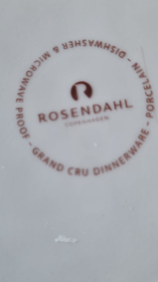 Porcelæn Tallerken Rosendahl