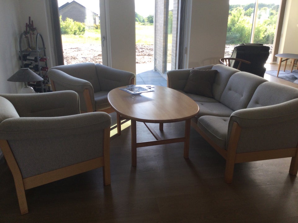 Sofagruppe uld 5 pers