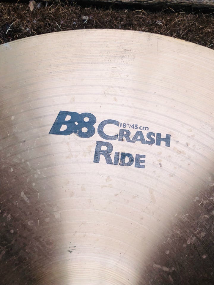 Bækken, 18” Sabian B8 Crash/ ride