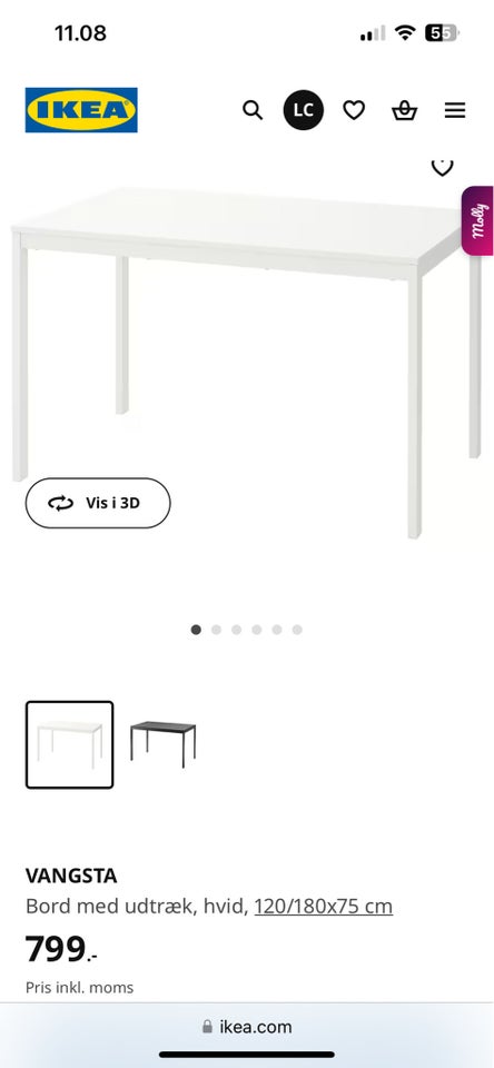 Spisebord, IKEA “VANGSTA”