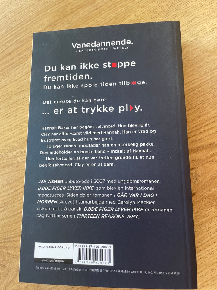 Døde piger lyver ikke, Jay Asher,