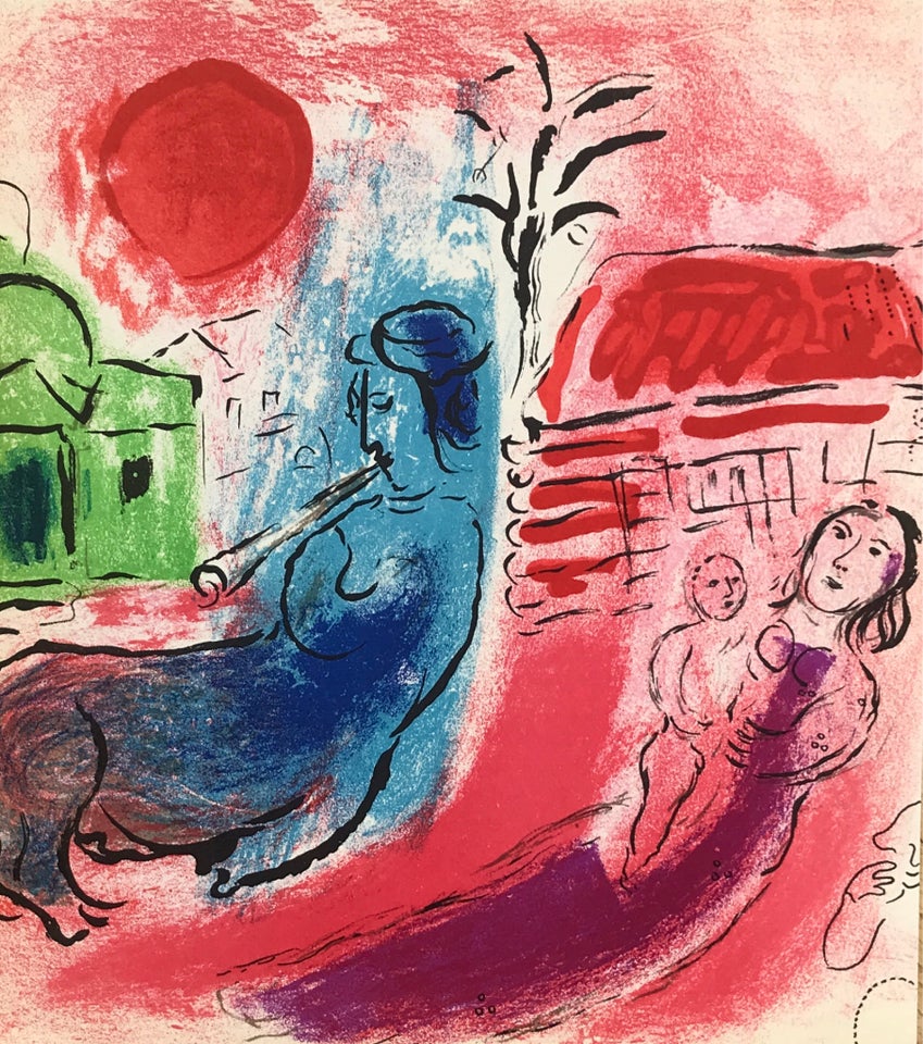 Litografi Chagall motiv: